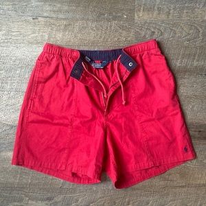 Vintage Polo Shorts with Retro Logo
